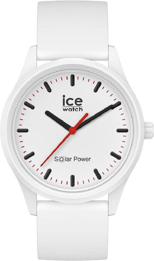 Ice-Watch - ICE solar power Polar - Weiße Herren/Unisexuhr mit Silikonarmband