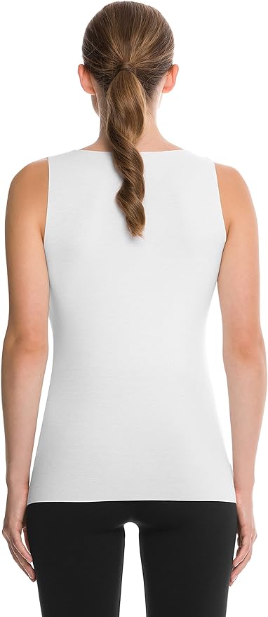 Wolford Damen Aurora Pure Top Sleeveless T-Shirt Weiß