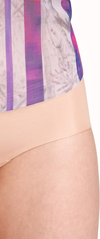 Wolford Tulle Body mit elastischem Tüll und Stehkragen