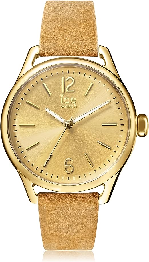 Ice-Watch - Ice Time Beige Gold - Beige Damenuhr mit Lederarmband (013061)