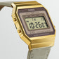 Casio Collection Damen Digital Uhr A700WEGL-7AEF