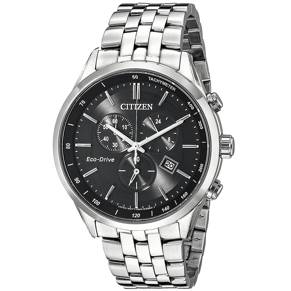 Citizen Herren Chronograph Eco-Drive Uhr mit Saphirglas AT2141-87E
