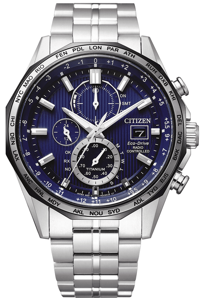 Citizen Chronograph Eco-Drive Uhr mit Titan Armband AT8218-81L