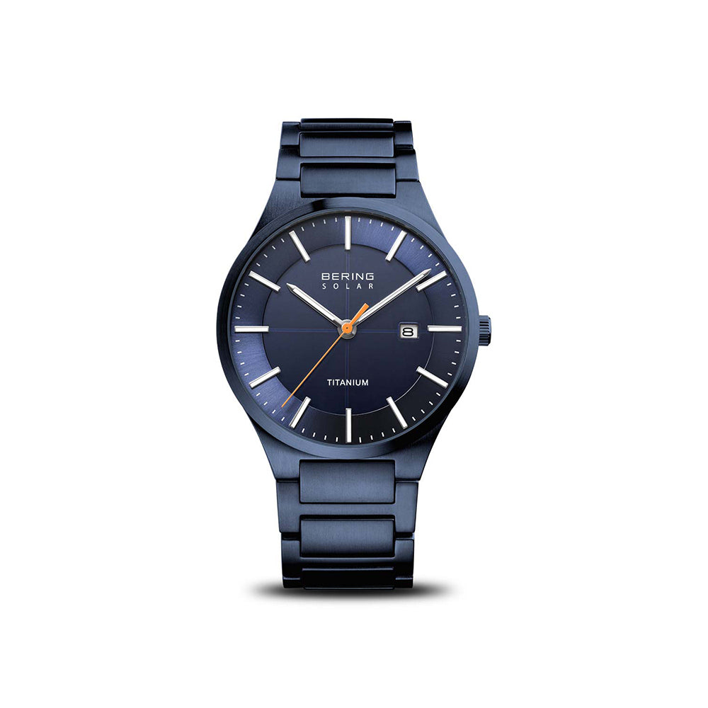 Bering Solar Titanium | blau gebürstet | 15239-797