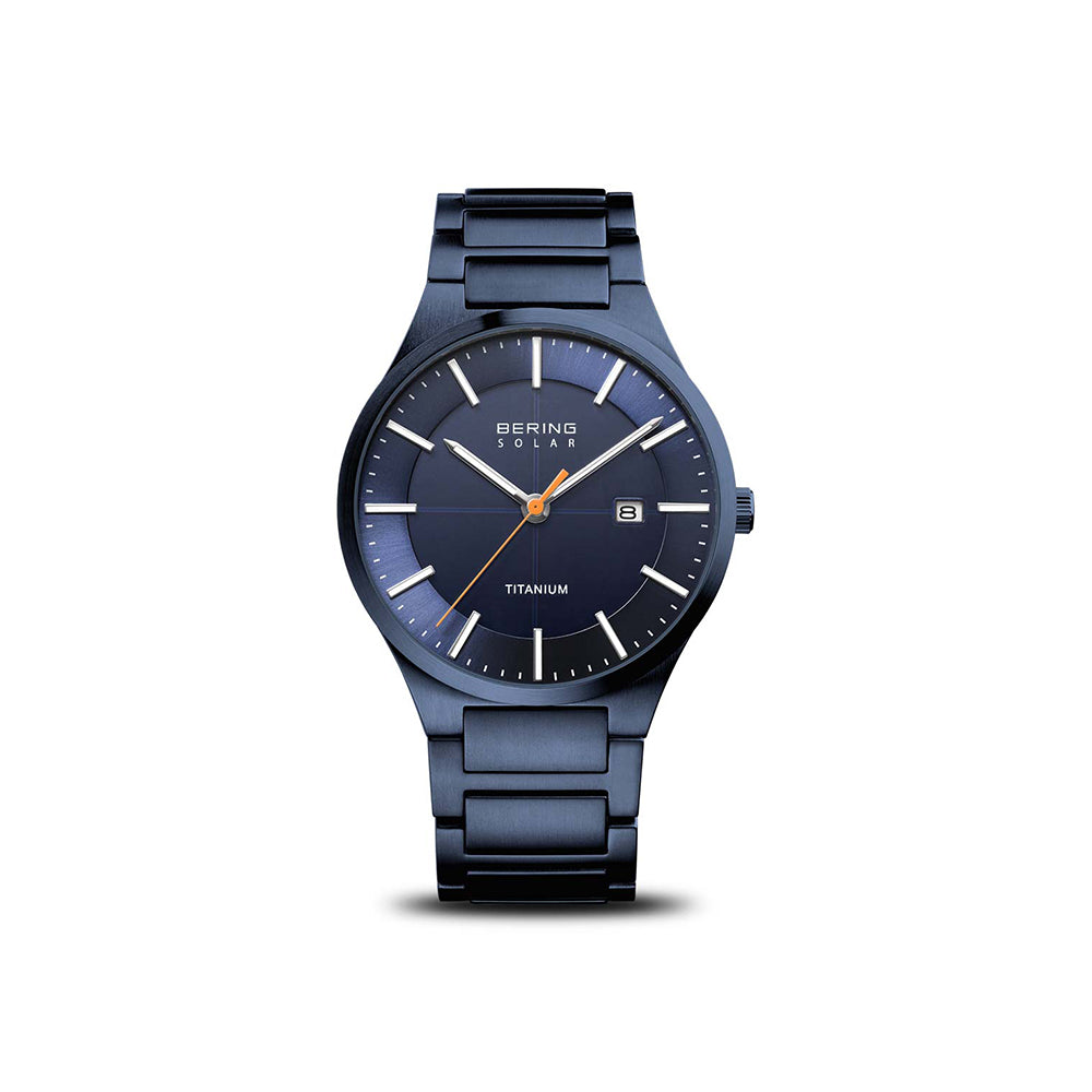 Bering Solar Titanium | blau gebürstet | 15239-797