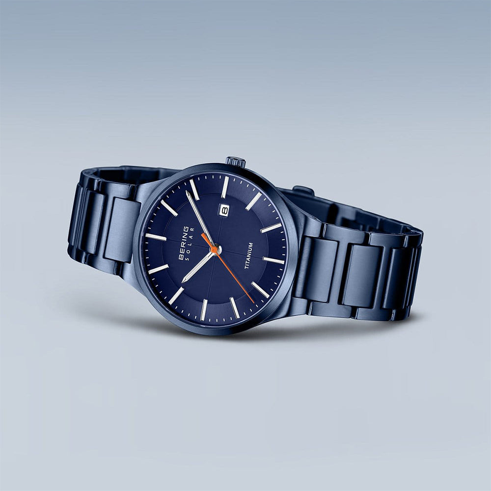 Bering Solar Titanium | blau gebürstet | 15239-797
