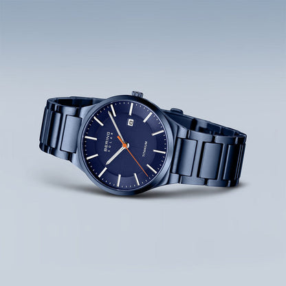 Bering Solar Titanium | blau gebürstet | 15239-797