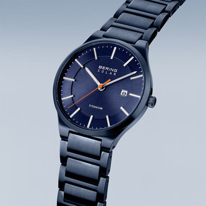 Bering Solar Titanium | blau gebürstet | 15239-797