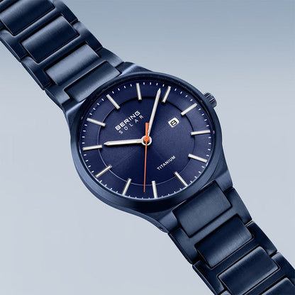 Bering Solar Titanium | blau gebürstet | 15239-797