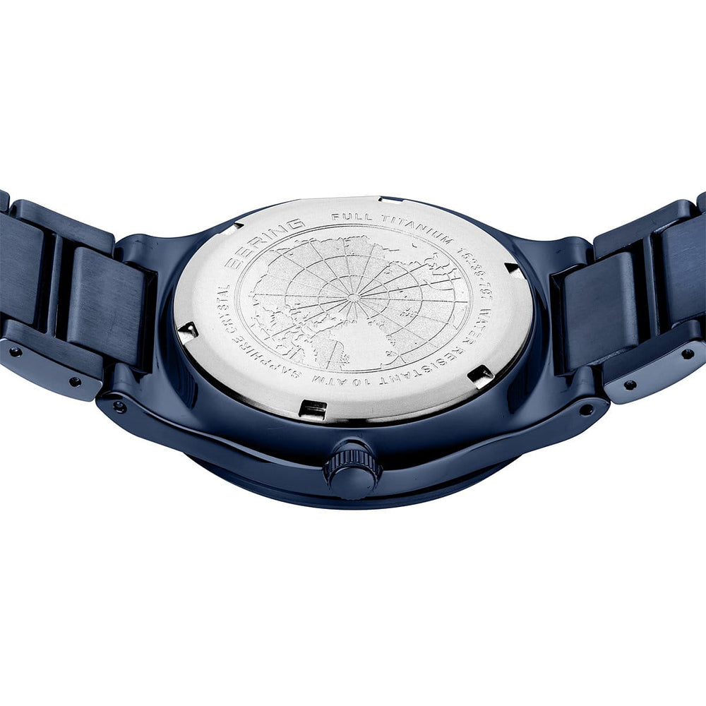 Bering Solar Titanium | blau gebürstet | 15239-797