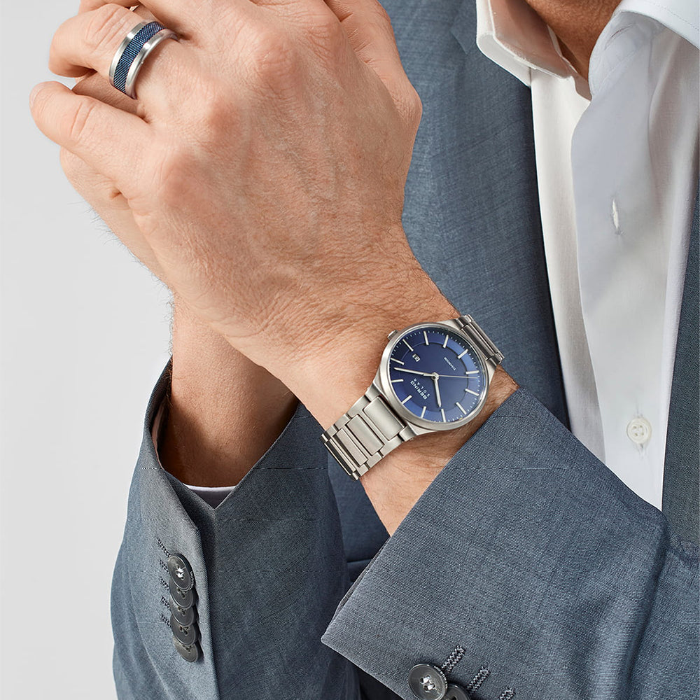 Bering Solar Titanium | silber gebürstet | 15239-777