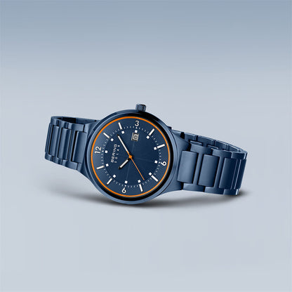 Bering Solar | blau poliert/gebürstet | 14442-797