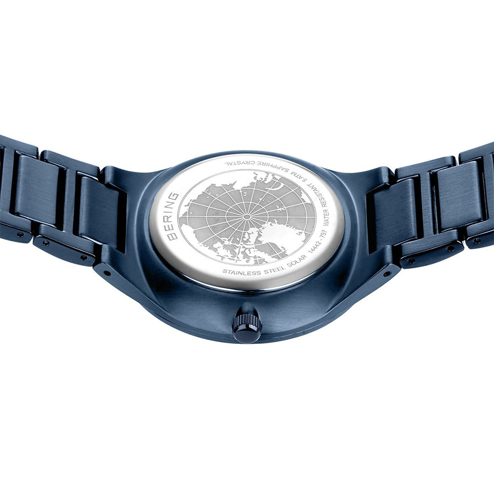 Bering Solar | blau poliert/gebürstet | 14442-797