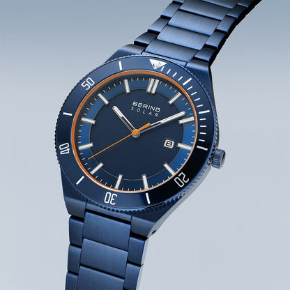 Bering Solar | blau poliert/gebürstet | 14443-797