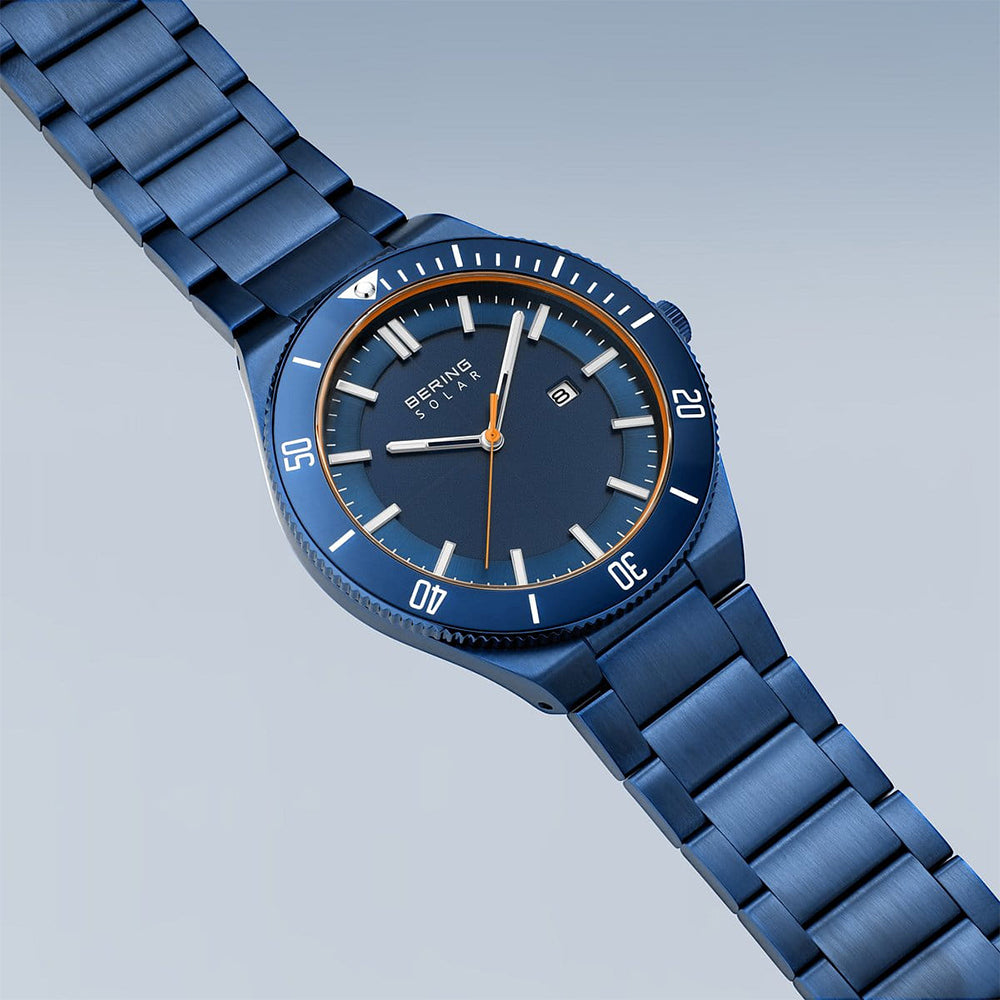 Bering Solar | blau poliert/gebürstet | 14443-797