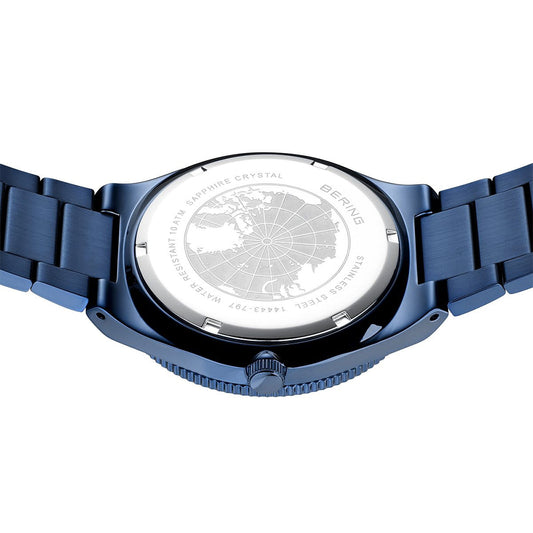 Bering Solar | blau poliert/gebürstet | 14443-797