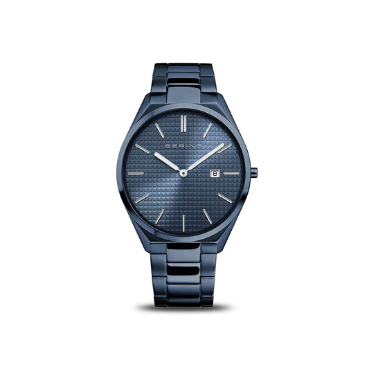 Bering Ultra Slim | blau poliert/gebürstet | 17240-797