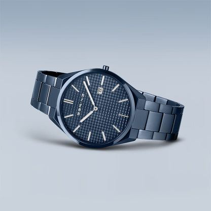 Bering Ultra Slim | blau poliert/gebürstet | 17240-797