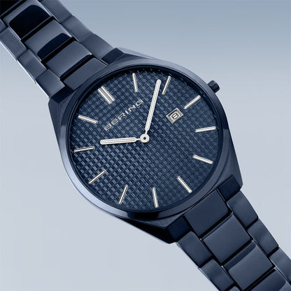 Bering Ultra Slim | blau poliert/gebürstet | 17240-797