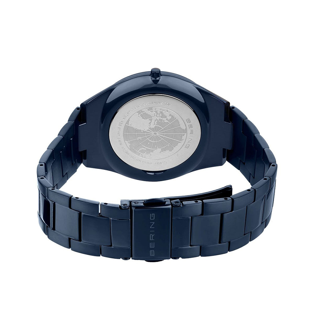 Bering Ultra Slim | blau poliert/gebürstet | 17240-797