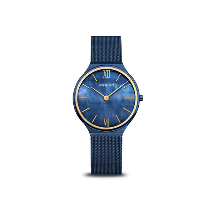 Bering Ultra Slim | blau poliert/gebürstet | 18434-397