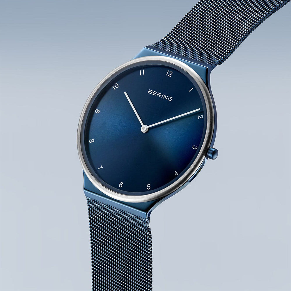 Bering Ultra Slim | blau poliert/gebürstet | 18440-397