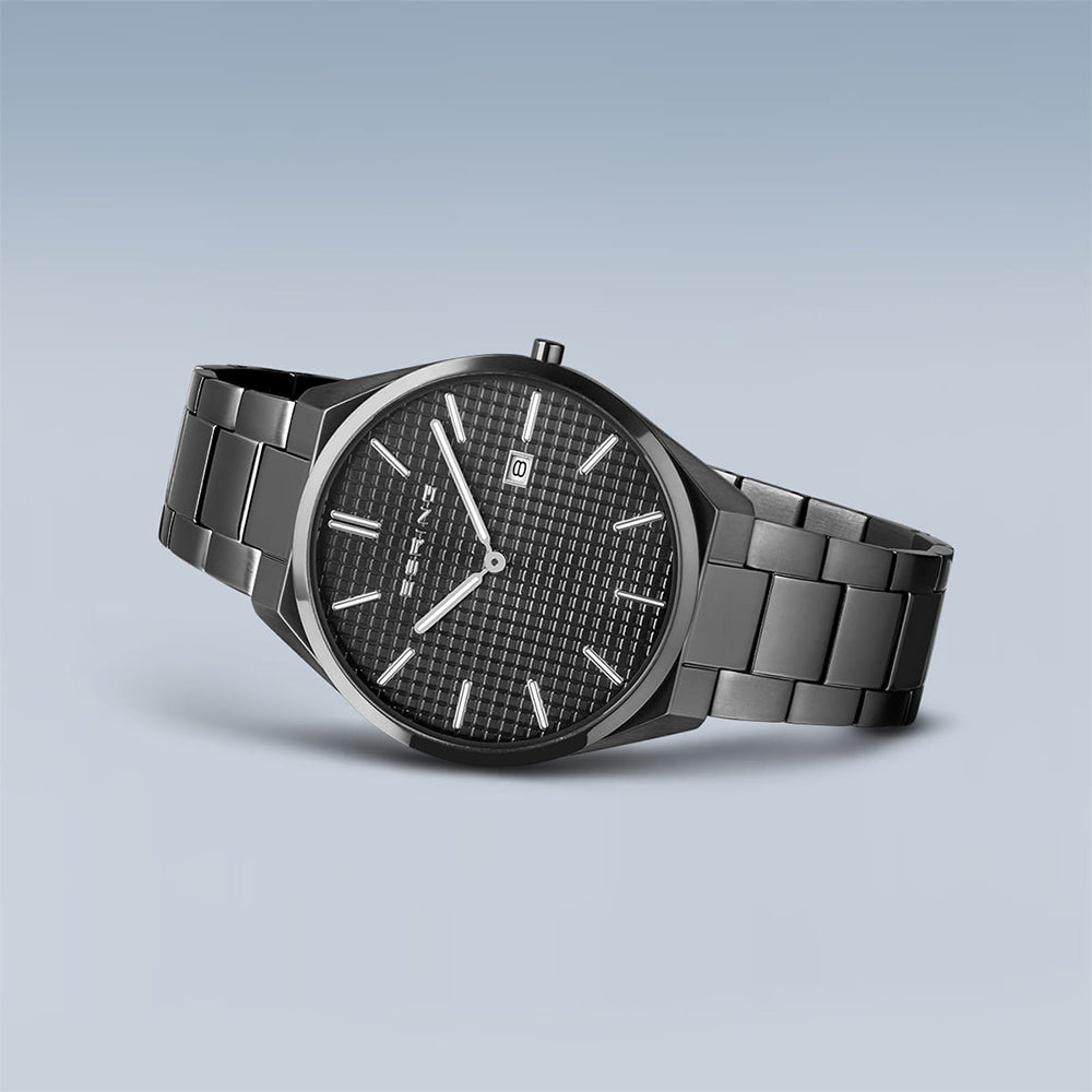 Bering Ultra Slim | grau poliert/gebürstet | 17240-777