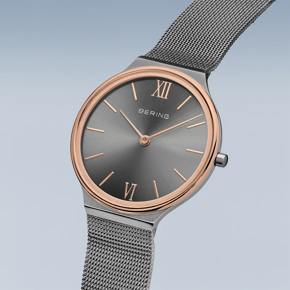 Bering Ultra Slim | grau poliert/gebürstet | 18434-369