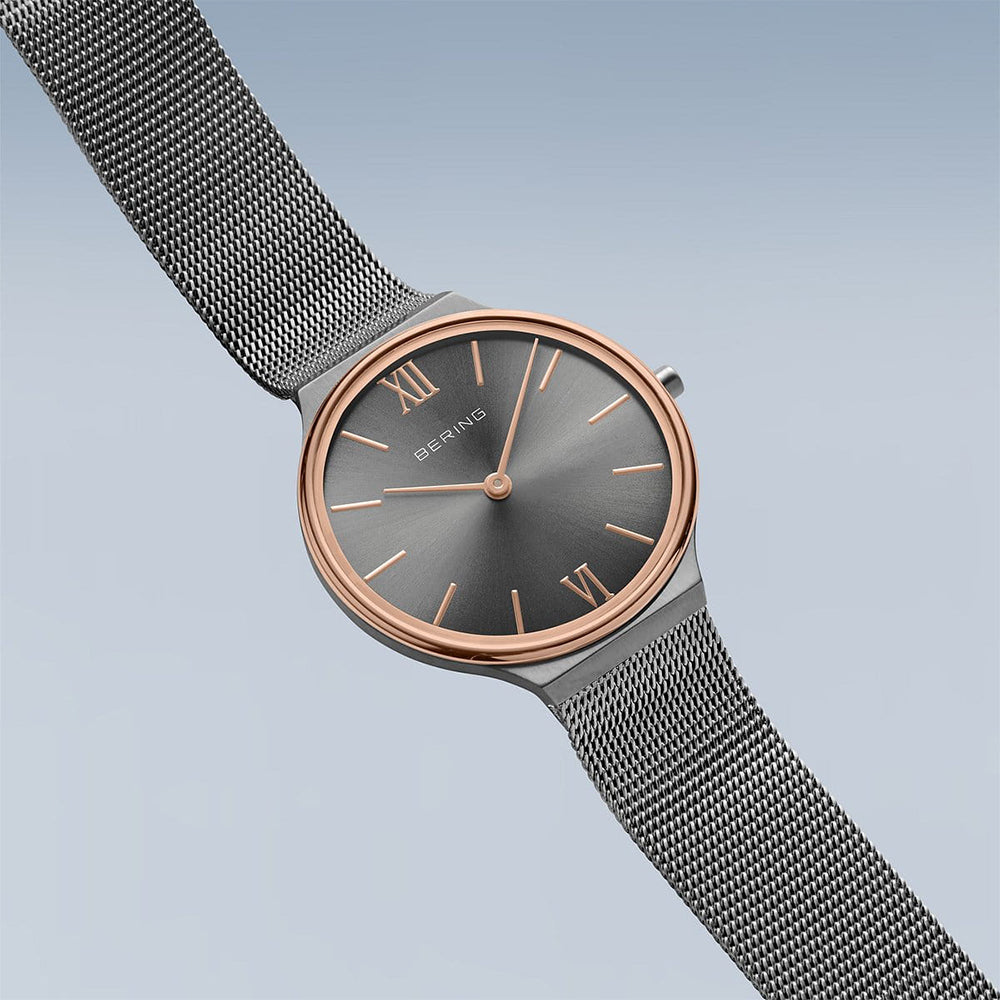 Bering Ultra Slim | grau poliert/gebürstet | 18434-369