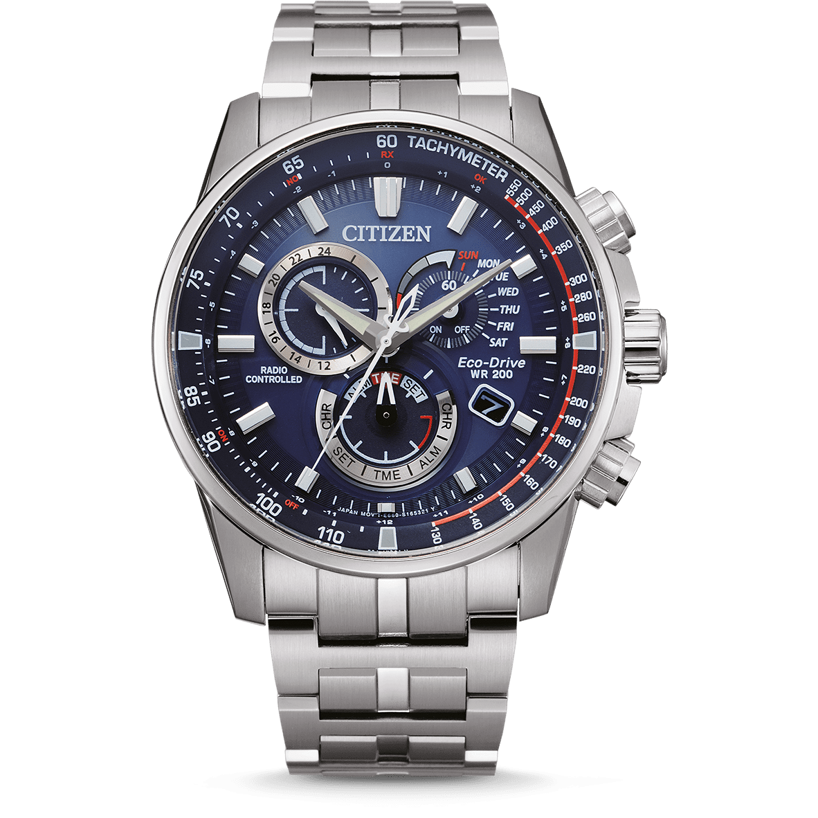 Citizen Herren Chronograph Eco-Drive Funk Uhr CB5880-54L