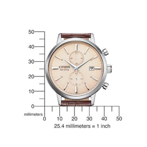 Citizen Chronograph Leder Eco-Drive CA7061-26X