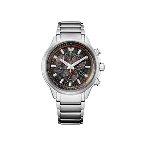 Citizen Herren Analog Eco-Drive Uhr mit Super Titanium Armband AT2470-85H