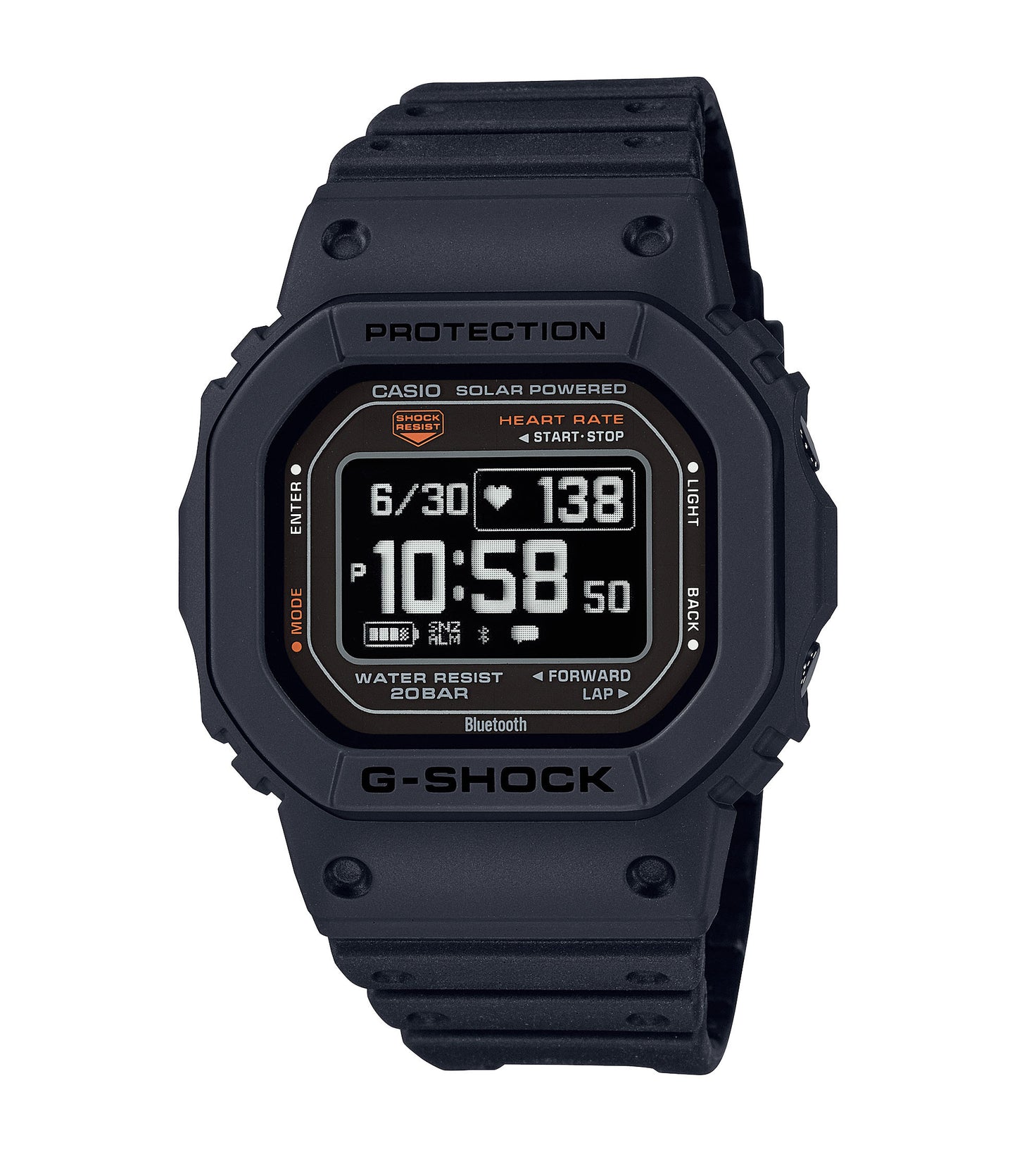 Casio G-Squad DW-H5600-1ER Bluetooth Solar Uhr