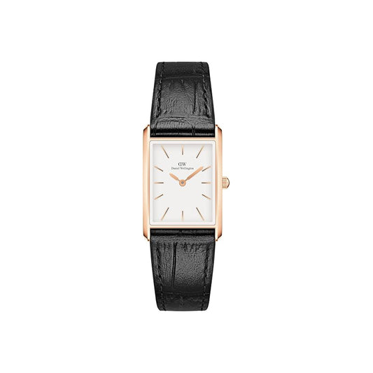 Daniel Wellington Bound Black Crocodile Rose Gold