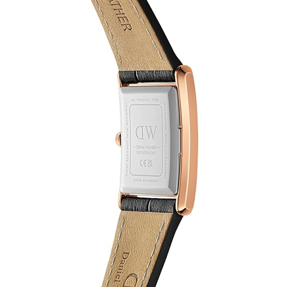 Daniel Wellington Bound Black Crocodile Rose Gold