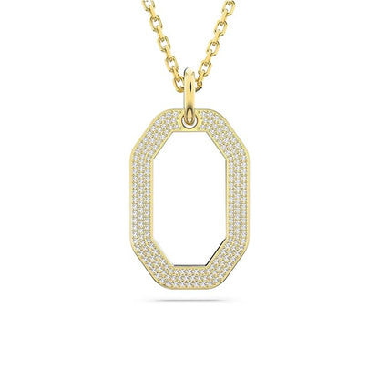 Dextera Anhänger von Swarovski - Weiß, Goldlegierungsschicht