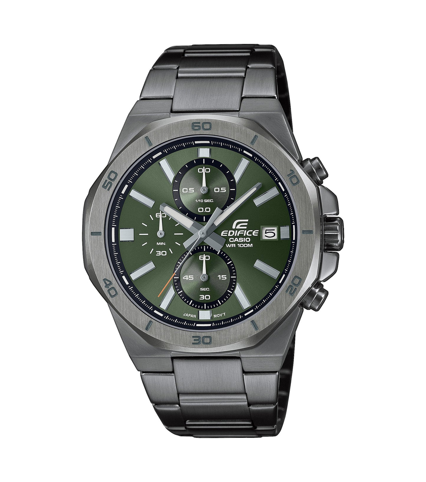 Casio Edifice Herren-Chronograph Anthrazit/Grün EFV-640DC-3AVUEF