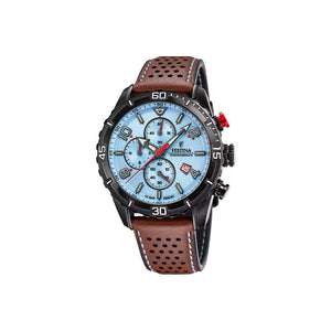 Festina Herren Uhr Timeless Chronograph F20519/1 Leder Armband