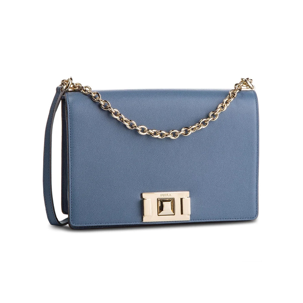 Furla Lederhandtasche Blau