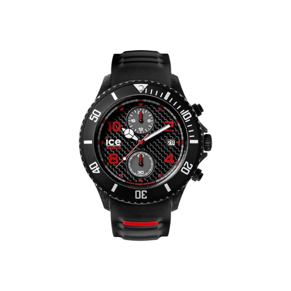 Ice-Watch Ice Carbon Chrono Black White Big