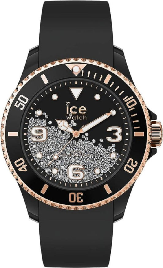 Ice-Watch - ICE crystal Black rose-gold (Medium)