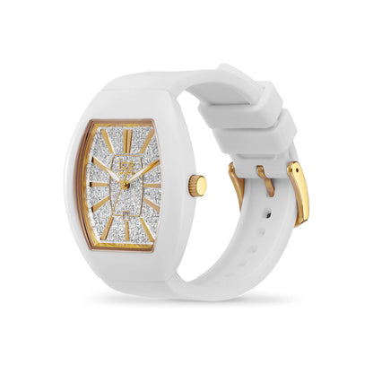 Ice-Watch Ice Boliday Dome White Glitter Gold (S)