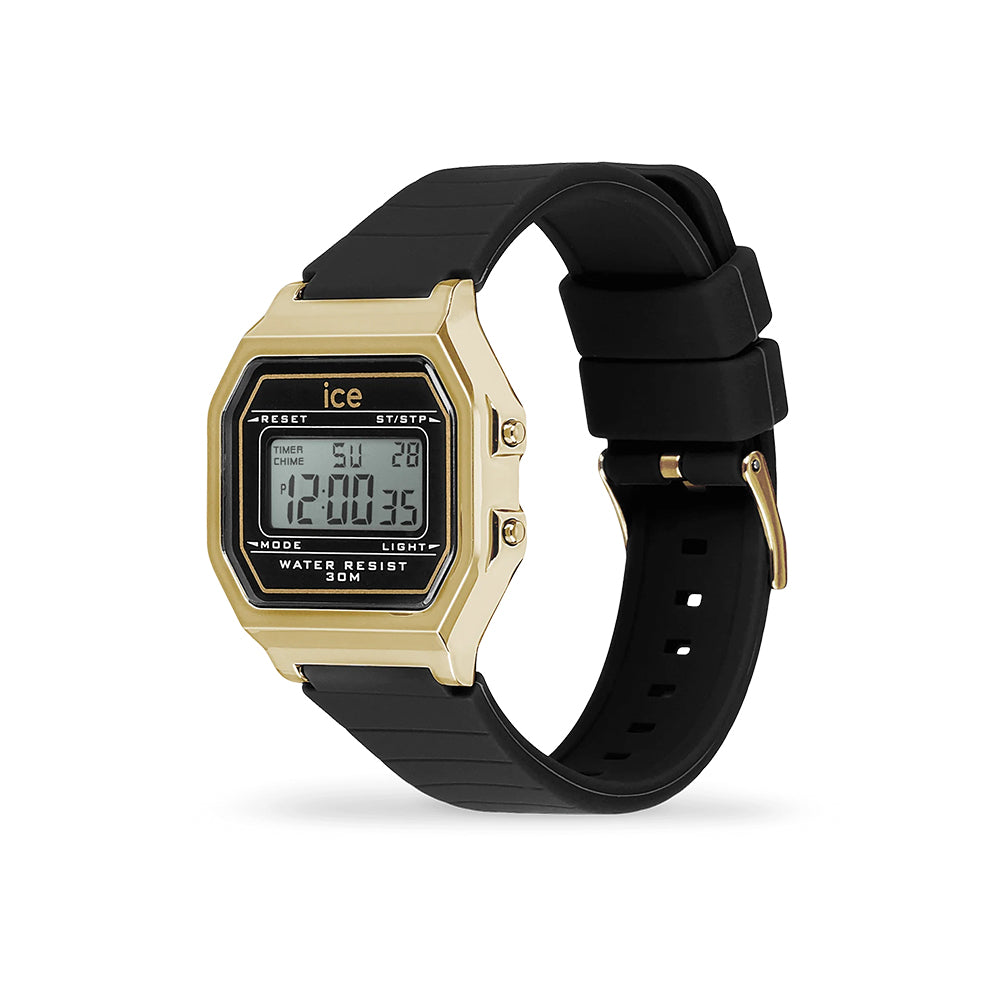 Ice-Watch Ice Digit Retro Black Gold (S)