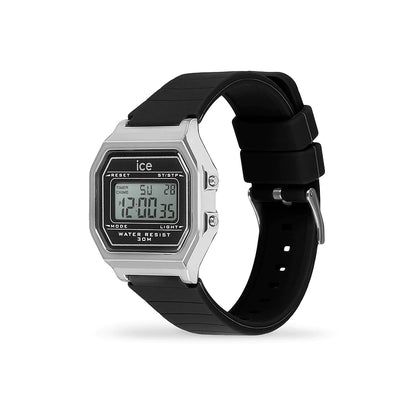 Ice-Watch Ice Digit Retro Black Silver (S)