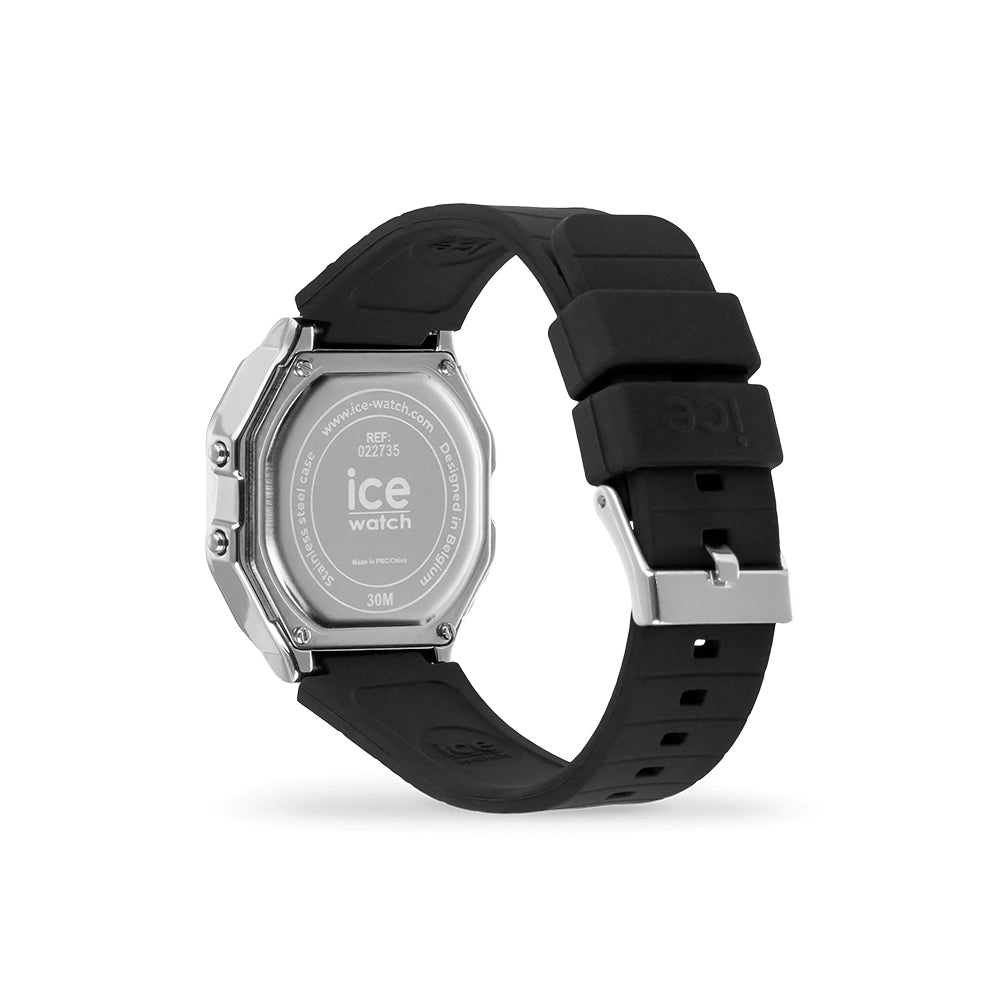 Ice-Watch Ice Digit Retro Metal Silver Mirror Black (S)