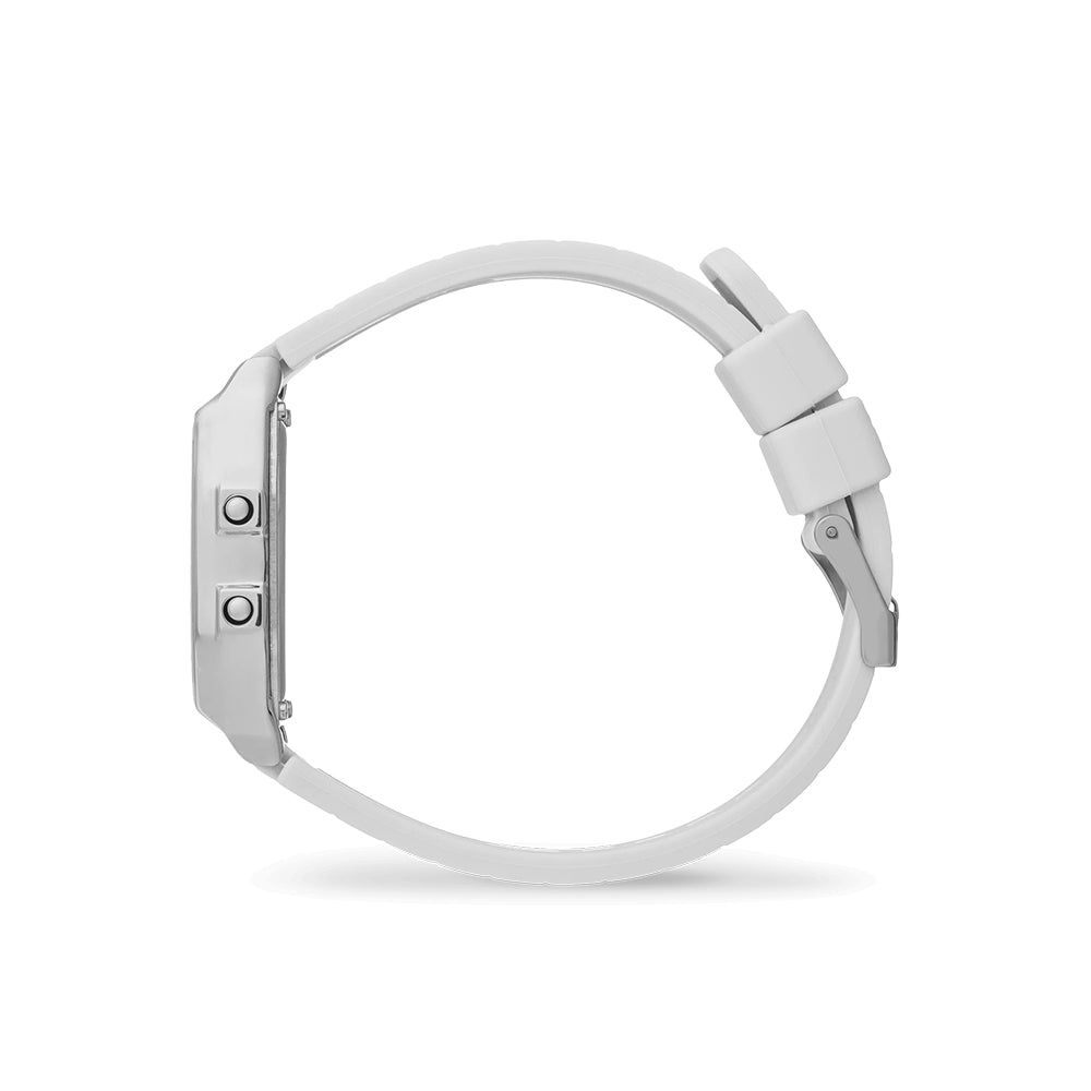 Ice-Watch Ice Digit Retro Metal Silver Mirror White (S)