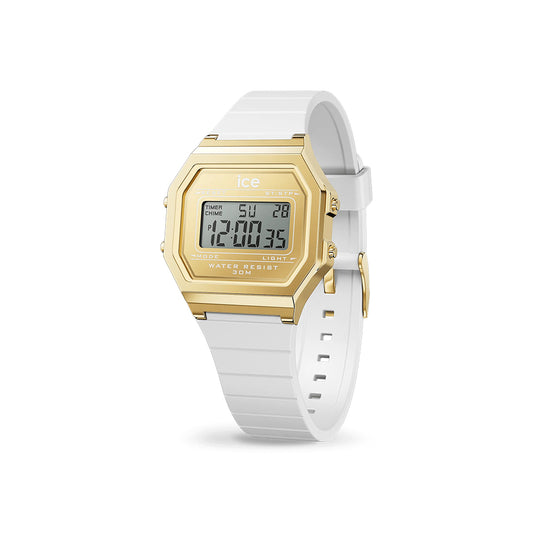 Ice-Watch Ice Digit Retro White Gold (S)