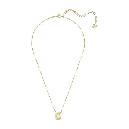 Millenia Halskette Oktagon-Schliff von Swarovski - Gelb, Goldlegierungsschicht
