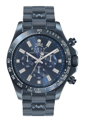 Philipp Plein Herren Uhr Chronogaph NOBILE Wonder blau PWCAA0521
