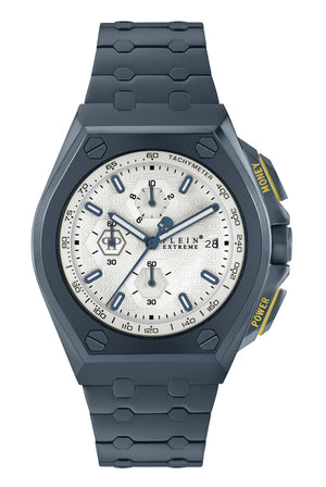 Philipp Plein Herren Uhr Chrono Quarz Plein Extreme blau PWGAA0721